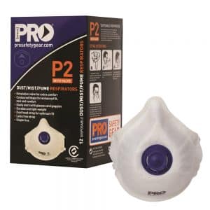 Pro Choice Safety Gear Dust Masks P2 + Valve - Box of 12 Masks