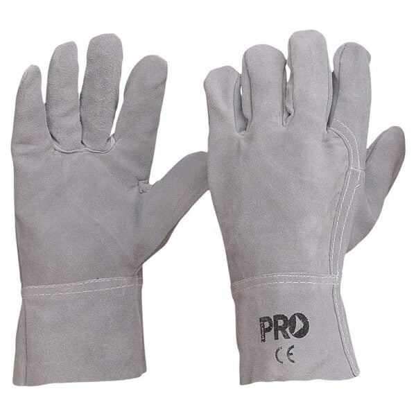 All Chrome Leather Gloves - Large