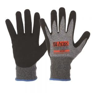 Arax® Latex Crinkle Dip On 13G Liner Gloves