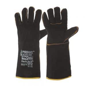 Pyromate® Black Jack® - Black & Gold Gloves - Large