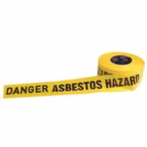 DANGER ASBESTOS DUST HAZARD Print Barricade Tape - 300m x 75mm