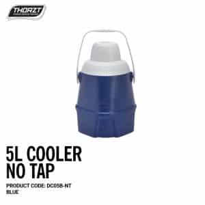 5L Blue Cooler with No Tap