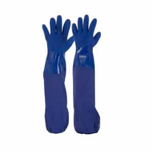 Blue PVC Double Dipped Gloves