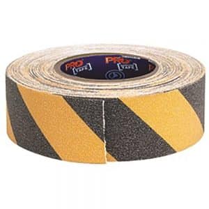 Yellow & Black Self Adhesive Non Slip Hazard Tape - 18m x 50mm