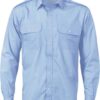 Epaulette Polyester/Cotton Work Shirt - Long Sleeve - Image 2