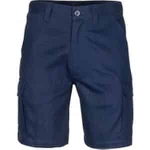 Middle Weight Cotton Double Slant Cargo Shorts - With Shorter Leg Length