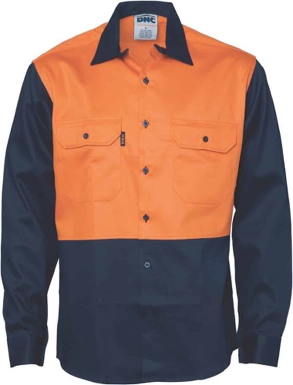 Patron Saint Flame Retardant Two Tone Long Sleeve Drill Shirt - shirt