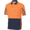 HiVis Cool-Breathe Printed Stripe Short Sleeve Polo - Image 2