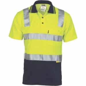 185gsm Cotton Back Short Sleeve Polo with Tape