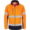 HIVIS 2 Tone Full Zip Fleecy Sweat Shirt with CSR R/Tape - Image 2