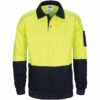 HiVis Rugby Top Windcheater with Two Side Zipped Pockets - Image 2