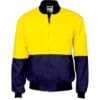 HiVis Two Tone Cotton Bomber Jacket - hivis