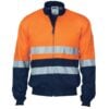 HiVis Two Tone D/N Cotton Bomber Jacket with CSR R/tape - Image 2