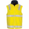 HiVis Cotton Drill Reversible Vest with Generic R/Tape - Image 2