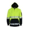 HiVis 2 Tone Full Zip Super Fleecy Hoodie with CSR R/Tape - Image 2