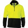 HiVis Two Tone 1/2 Zip Polar Fleece - Image 3