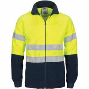 HiVis Two Tone Full Zip Polar Fleece with Generic R/Tape