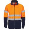 HiVis Two Tone Full Zip Polar Fleece with Generic R/Tape - Image 2