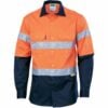 HiVis Two Tone Drill Long Sleeve Shirt with 3M 8910 R/Tape - Image 3