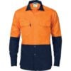 190gsm HiVis Shirt with Press Stud - Image 2
