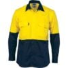 HiVis 2 Tone Cool-Breeze Cotton Long Sleeve Shirt - hivis