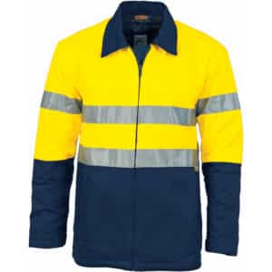 HiVis Two Tone Protect or Drill Jacket with 3M R/Tape