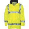 HiVis D/N Breathable Rain Jacket with 3M R/Tape - Image 2
