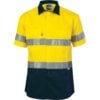 155gsm HiVis Short Sleeve Shirt with Vents & Tape - Image 2