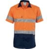 155gsm HiVis Short Sleeve Shirt with Vents & Tape - Image 3