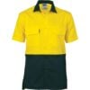 HiVis 3 Way Cool-Breeze Cotton Short Sleeve Shirt - hivis