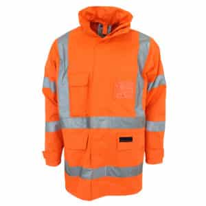 HiVis "X" back Rain Biomotion Jacket with Tape