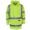 HiVis "X" back Rain Biomotion Jacket with Tape - hivis