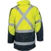 HiVis Cross Back 2 Tone D/N “6 in 1” Contrast Jacket - Image 2
