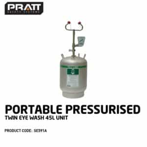 Portable Pressurised Twin Eye Wash - 45L Unit