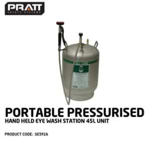Portable Pressurised Hand Held Eye Wash Station - 45L Unit